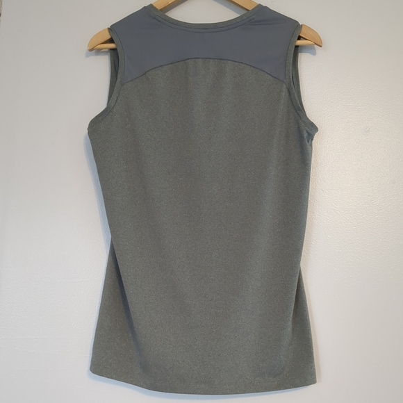 Nike Top Dri Fit Women's Large Gray Sleeveless Athletic Golf Running Gym - Picture 3 of 7